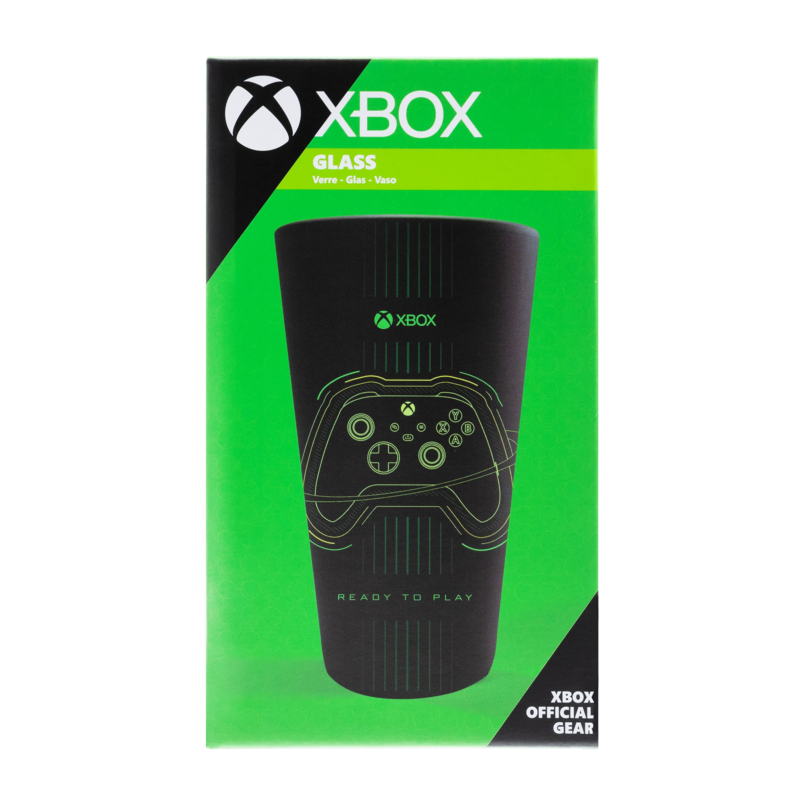 Paladone Xbox Trinkglas 400 ml Tumbler mattschwarz