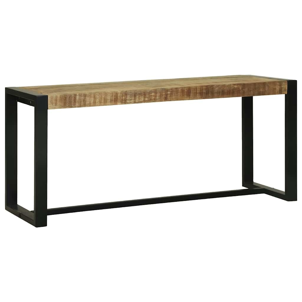 vidaXL Mango Bank 100 cm Sitzbank Mangoholz mit Stauraum