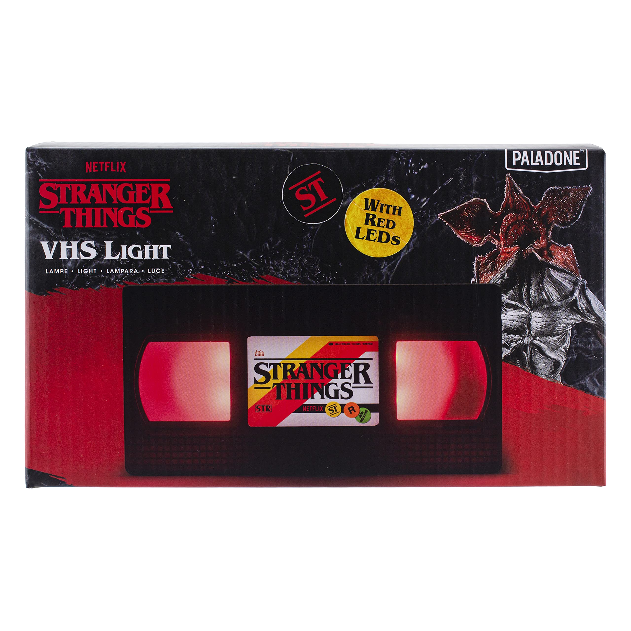 Paladone Stranger Things VHS Logo Light Lampe rot