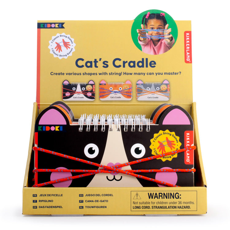 Kikkerland Kidoki Cat's Cradle Fadenspiel Kinder