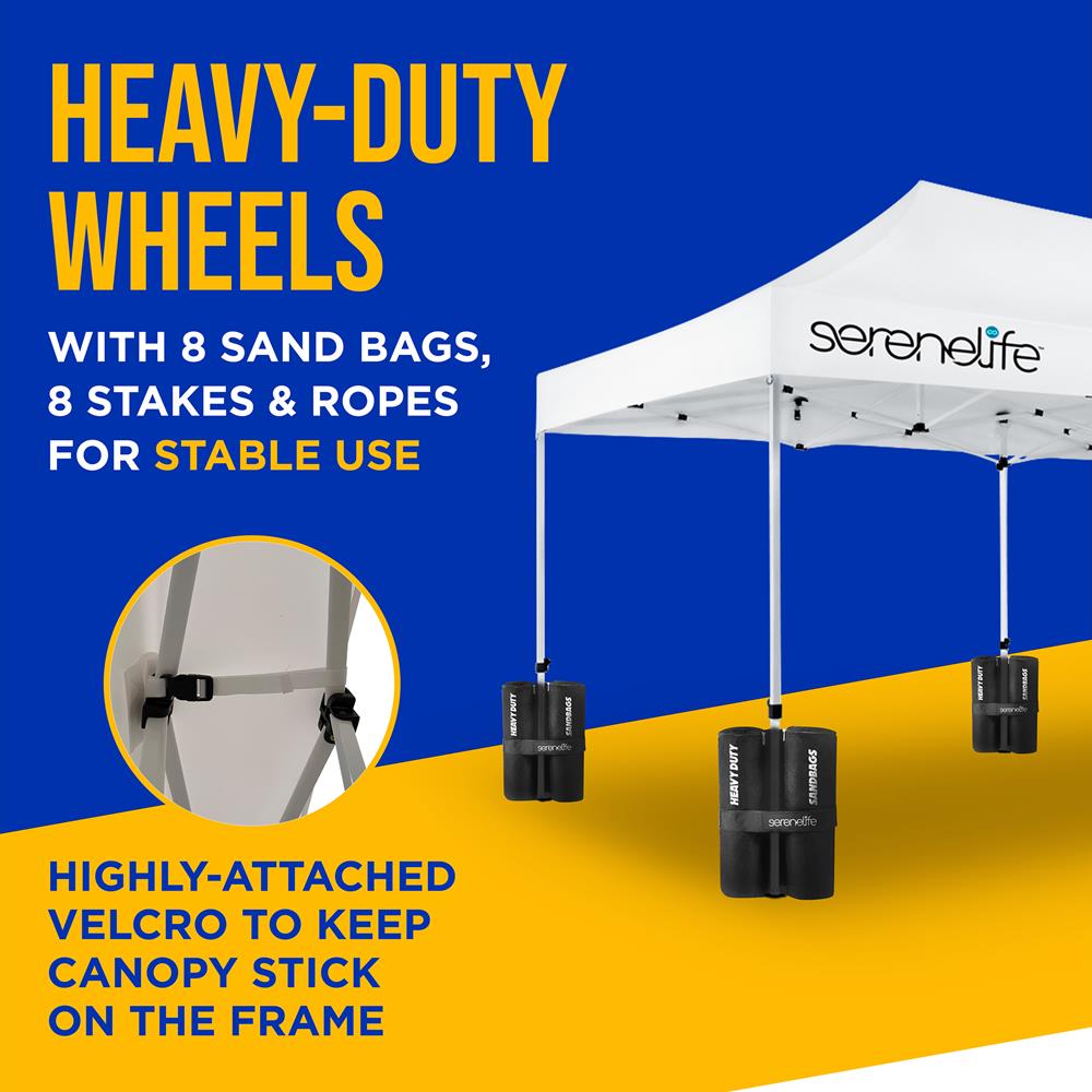 Serenelife Camping Outdoor Faltzelt 10x30Ft Pavillon wasserdicht