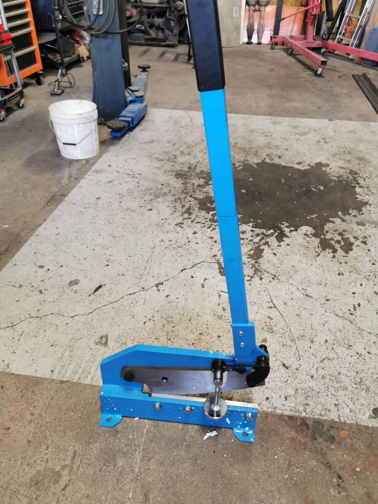 vidaXL Hebelschere 125 mm Blau Stahl für Blech und Stangen