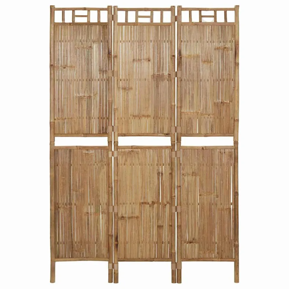 vidaXL Raumteiler 3-tlg 120x180 cm Paravent Bambus faltbar
