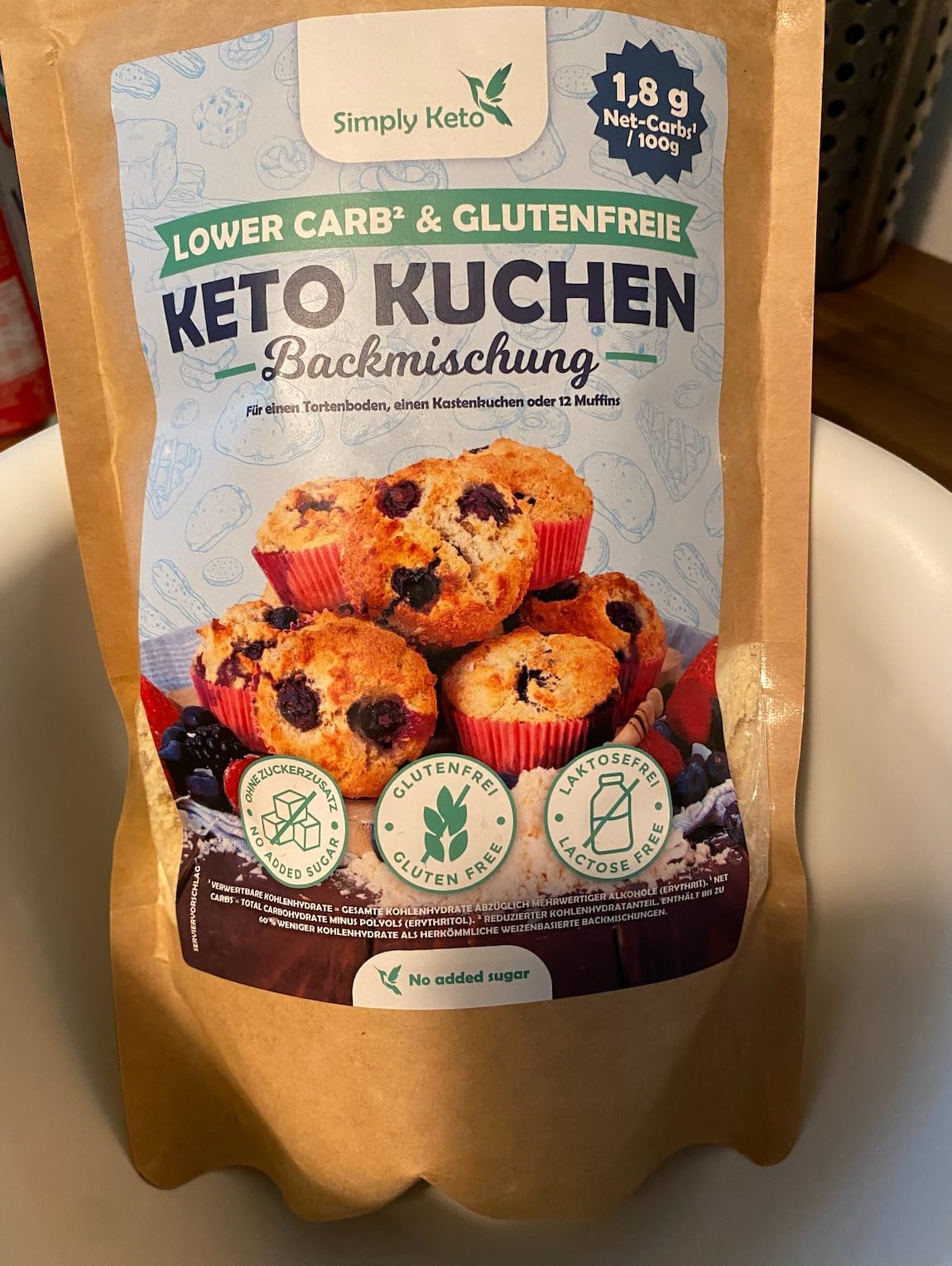 Keto Lower Carb Kuchen Backmischung 350g zuckerfrei