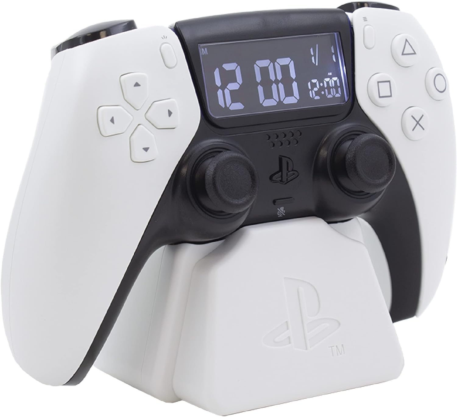 Paladone Homeware PlayStation PS5 Controller Wecker Weiß Datum
