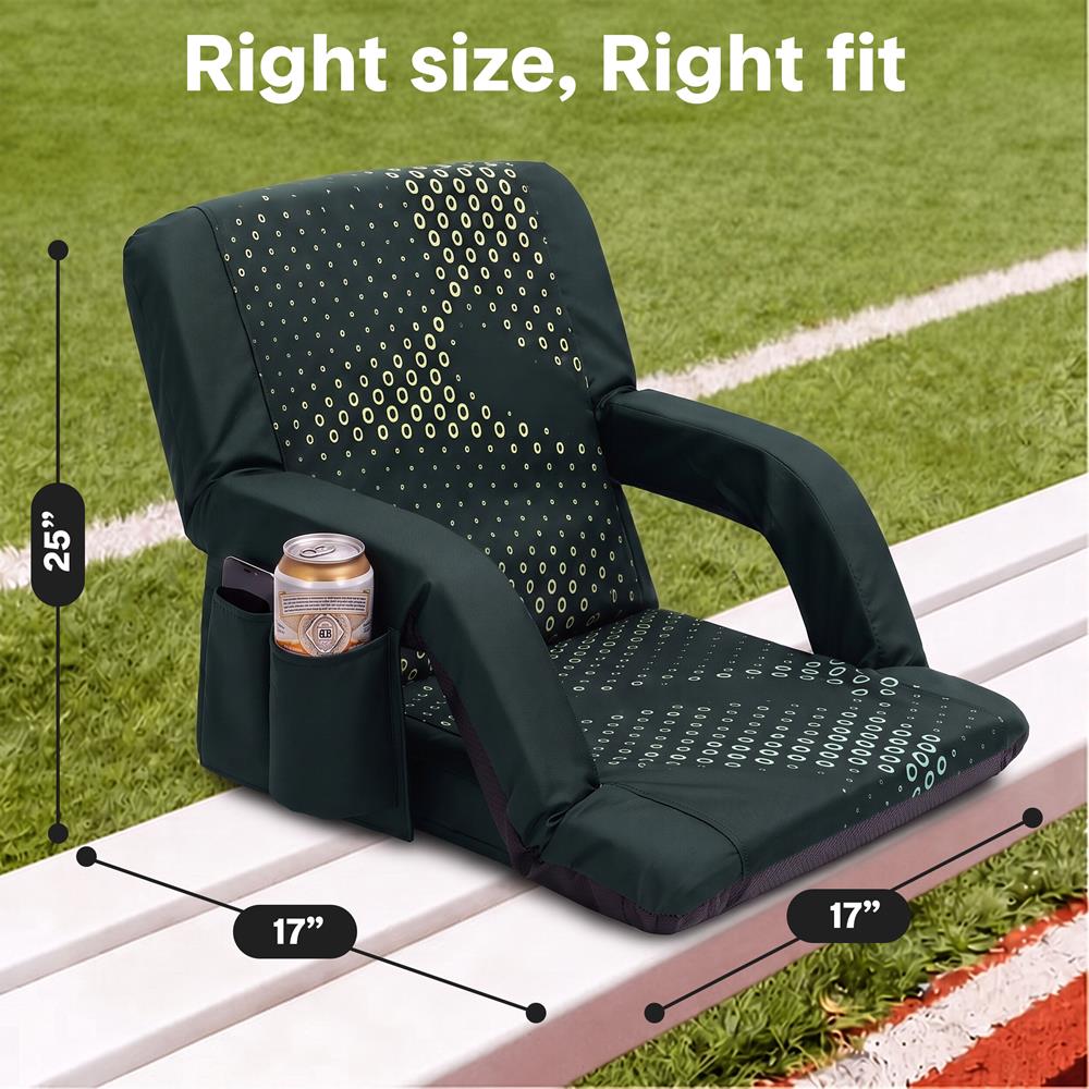 Serenelife SLSS25GR Stadionstuhl 25" Grün 6-fach 204kg