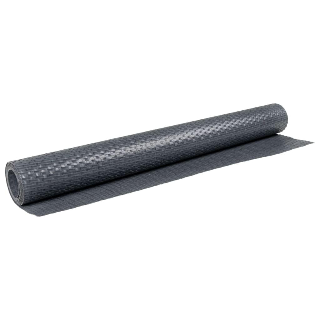 vidaXL Balkon-Sichtschutz Anthrazit 400x80cm PE Rattan-Optik