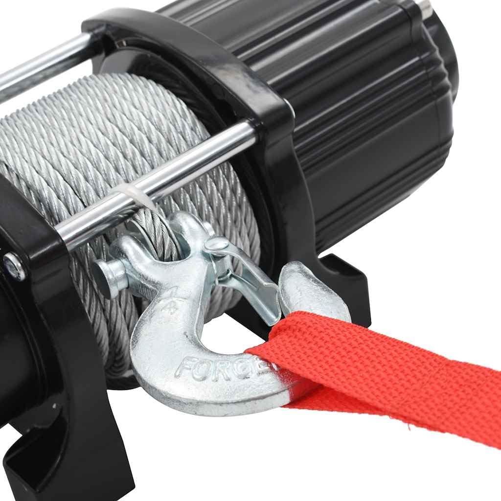 vidaXL Seilwinde 12V 2040kg Elektrowinde Fernbedienung