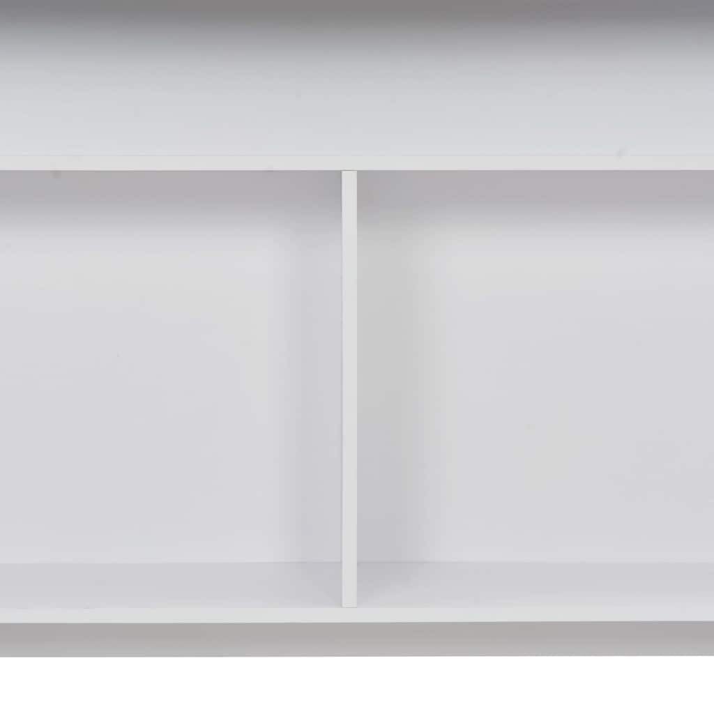 vidaXL Bartisch Stehtisch Weiß 130x40x120 cm Holz