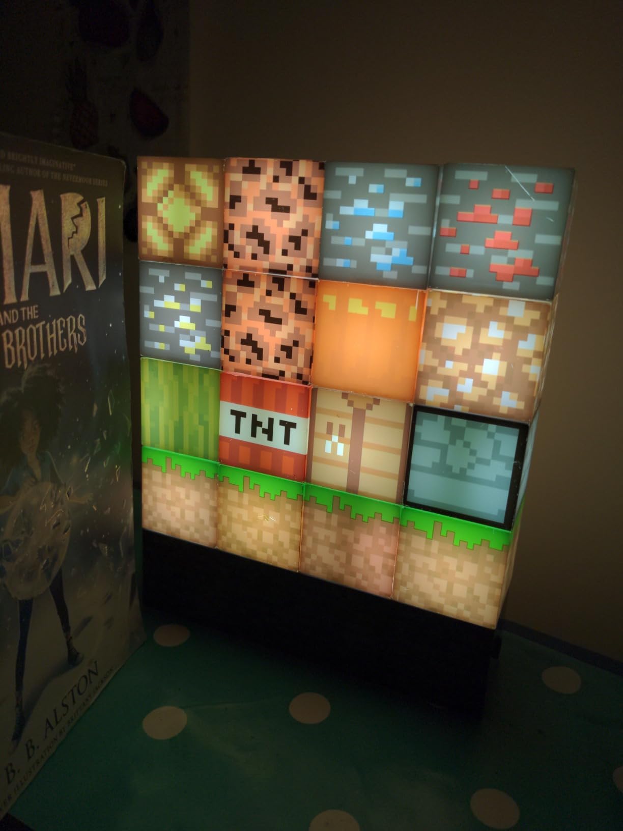Paladone Lighting Minecraft Baulampe 16 Lichtblöcke Tischlampe