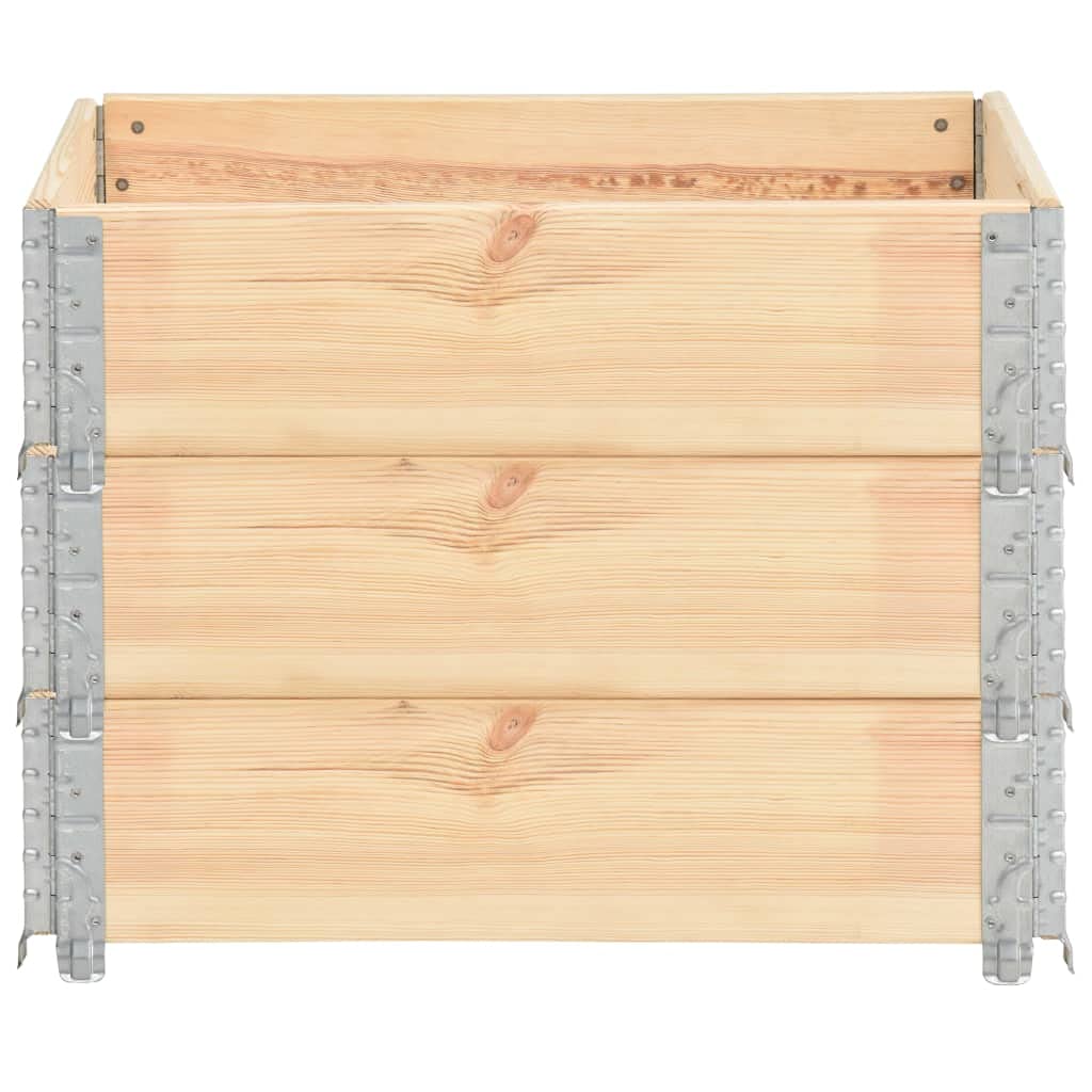 vidaXL Heim & Garten Palettenrahmen 60x80 Kiefer 3 Stück