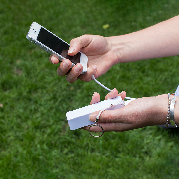 Kikkerland Tech White Powerbank 2200mAh Weiß USB