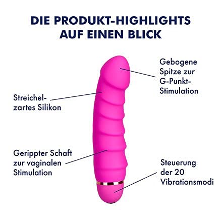 EIS G-Punkt-Vibrator Silikon 17 cm 20 Programme wasserdicht