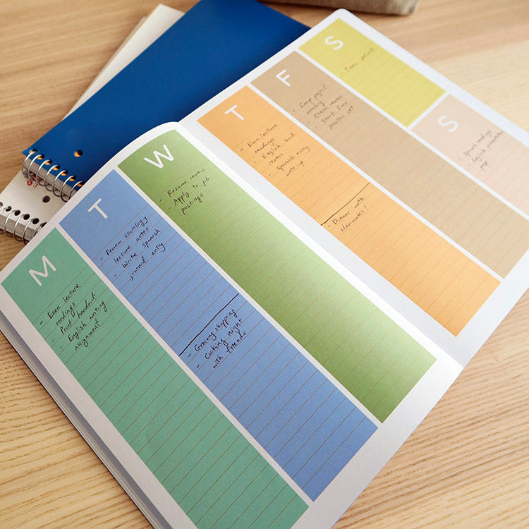Kikkerland Inkerie Undated Weekly Planner Wochenplaner