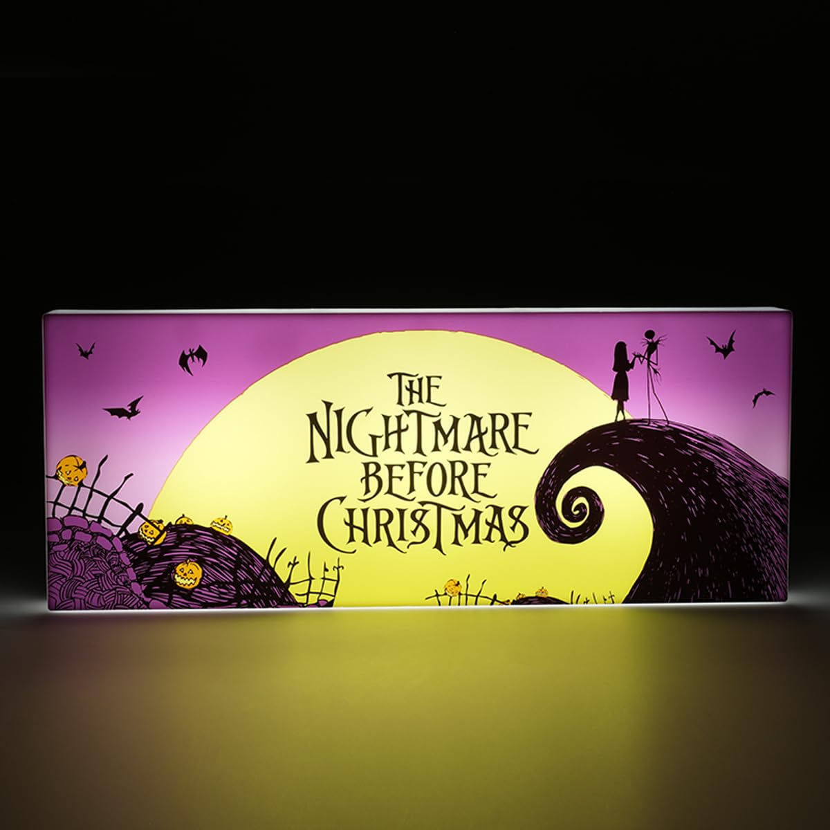 Paladone Nightmare Before Christmas Logo-Leuchte 30 cm mit 2 Modi