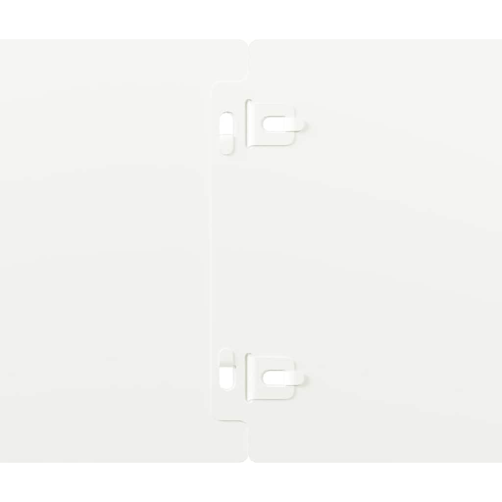 vidaXL Rasenkanten 15x103 cm Stahl 50 Stück Weiß