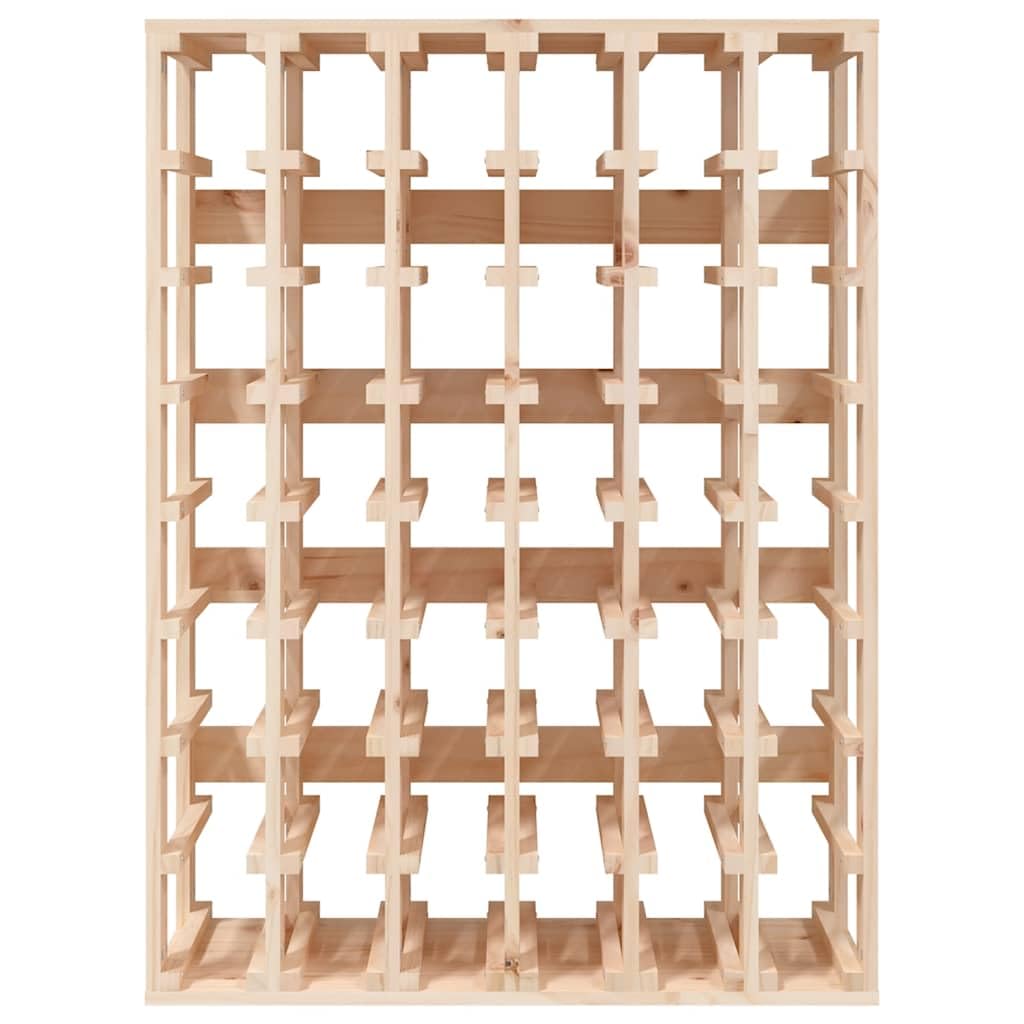 vidaXL Weinregal 48 Flaschen Massivholz Kiefer 70x33x94 cm