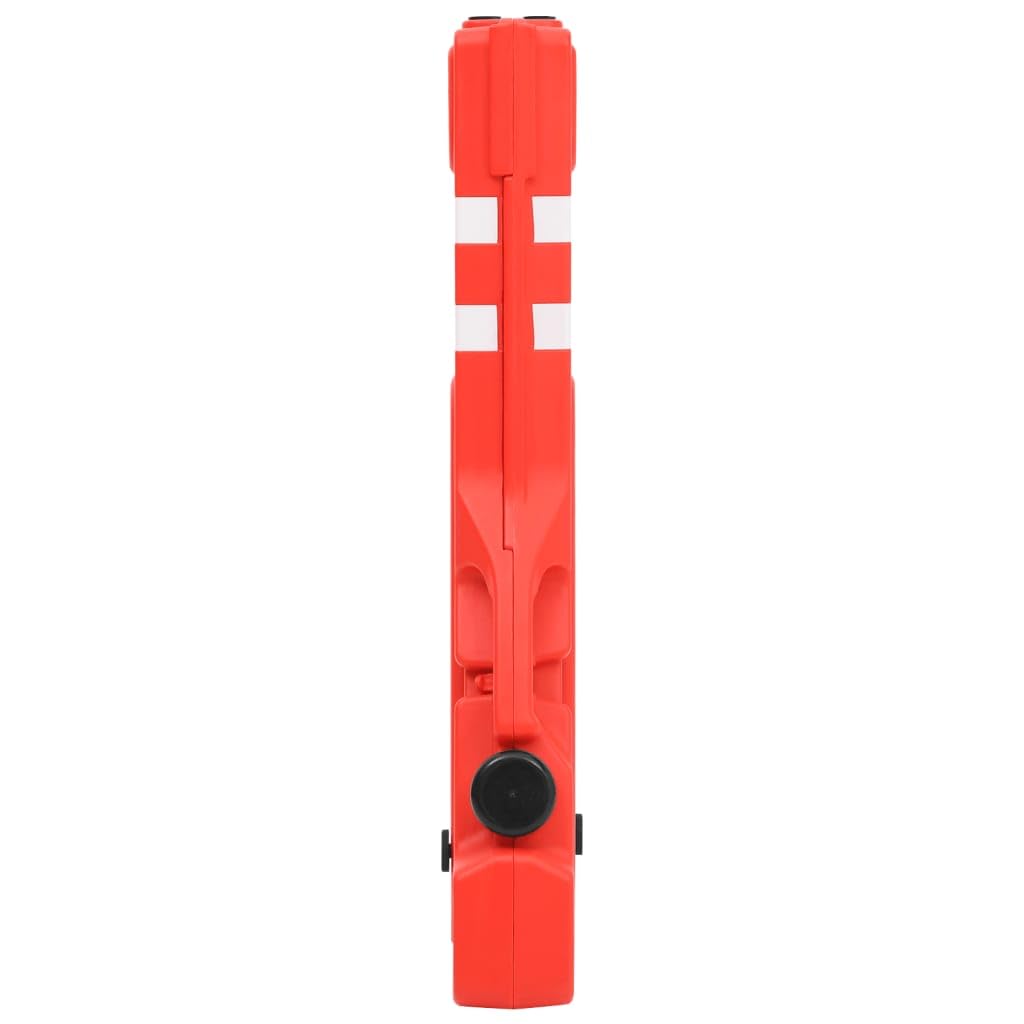 vidaXL Verkehrsschranke faltbar rot 210x50x105 cm PE