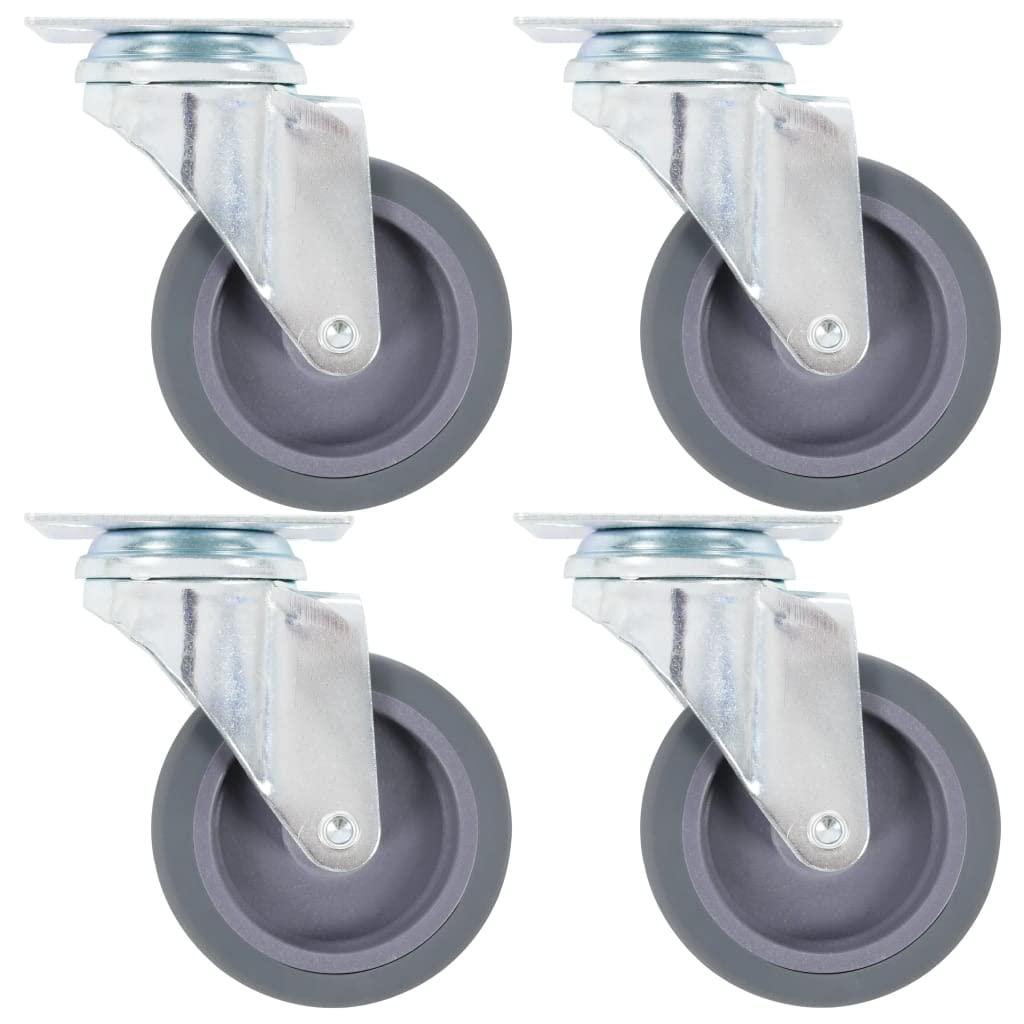vidaXL Wirtschaft & Industrie Lenkrollen 75 mm 32 Stk. TPR 45 kg