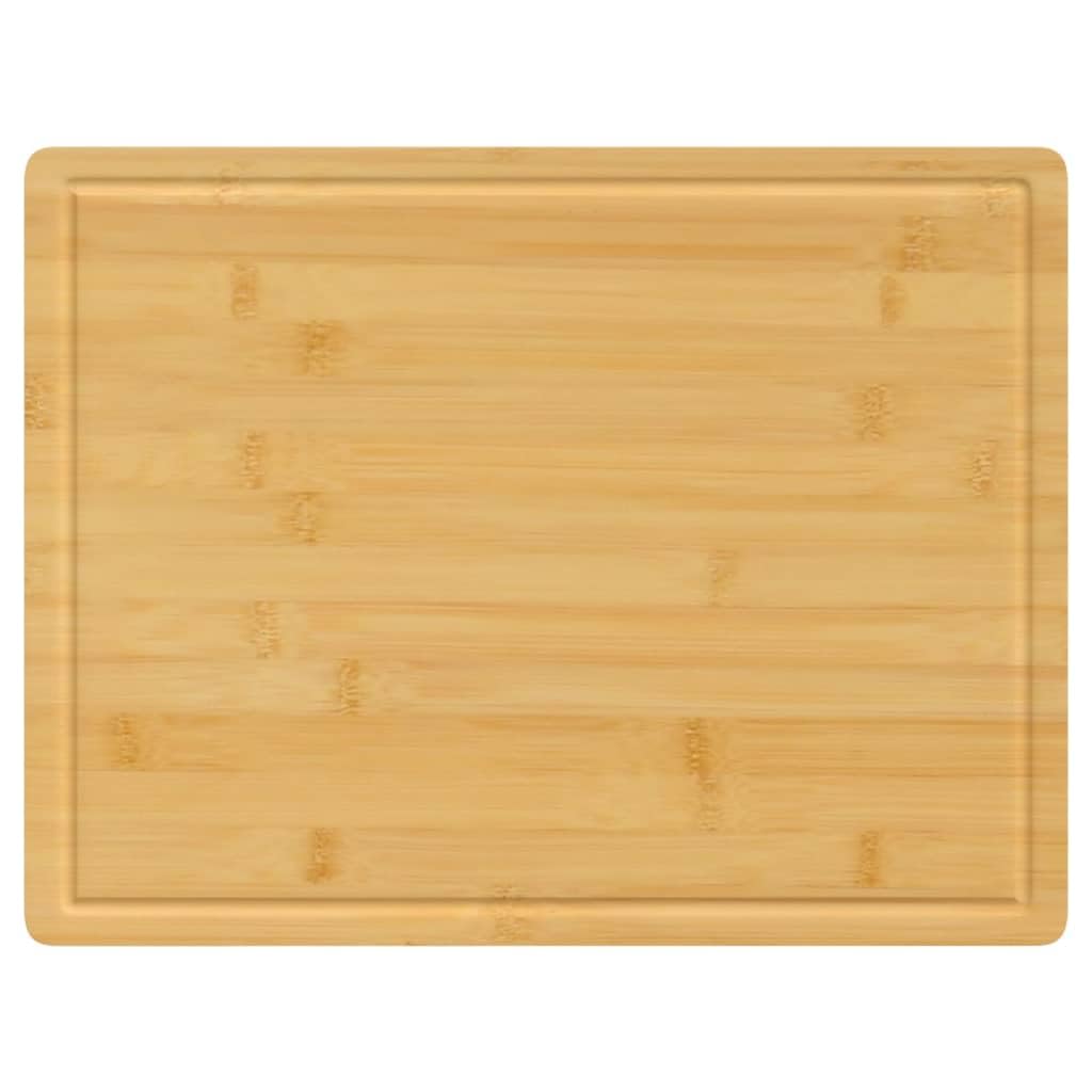 vidaXL Heim & Garten Schneidebrett Bambus 40x30 cm Saftrille