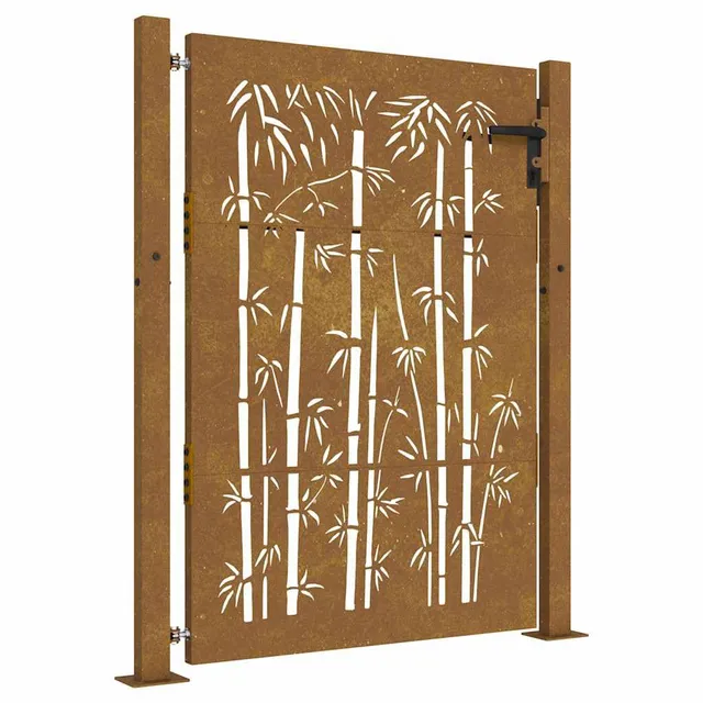 vidaXL Heim & Garten Gartentor 100x125 cm Cortenstahl Rostig