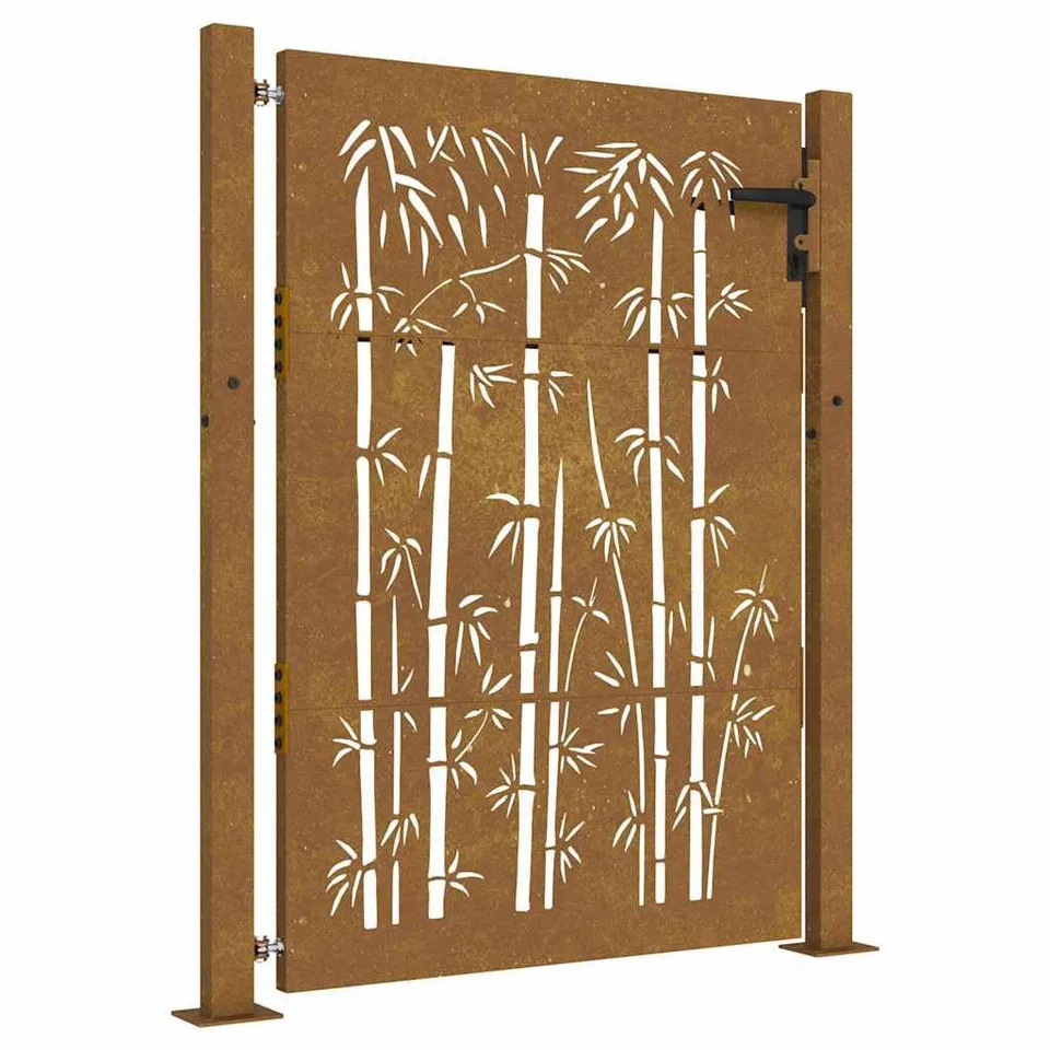 vidaXL Heim & Garten Gartentor 100x125 cm Cortenstahl Rostig