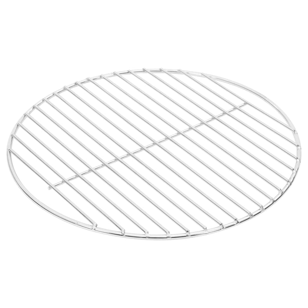 vidaXL BBQ Grillrost rund 34,5 cm Edelstahl 304