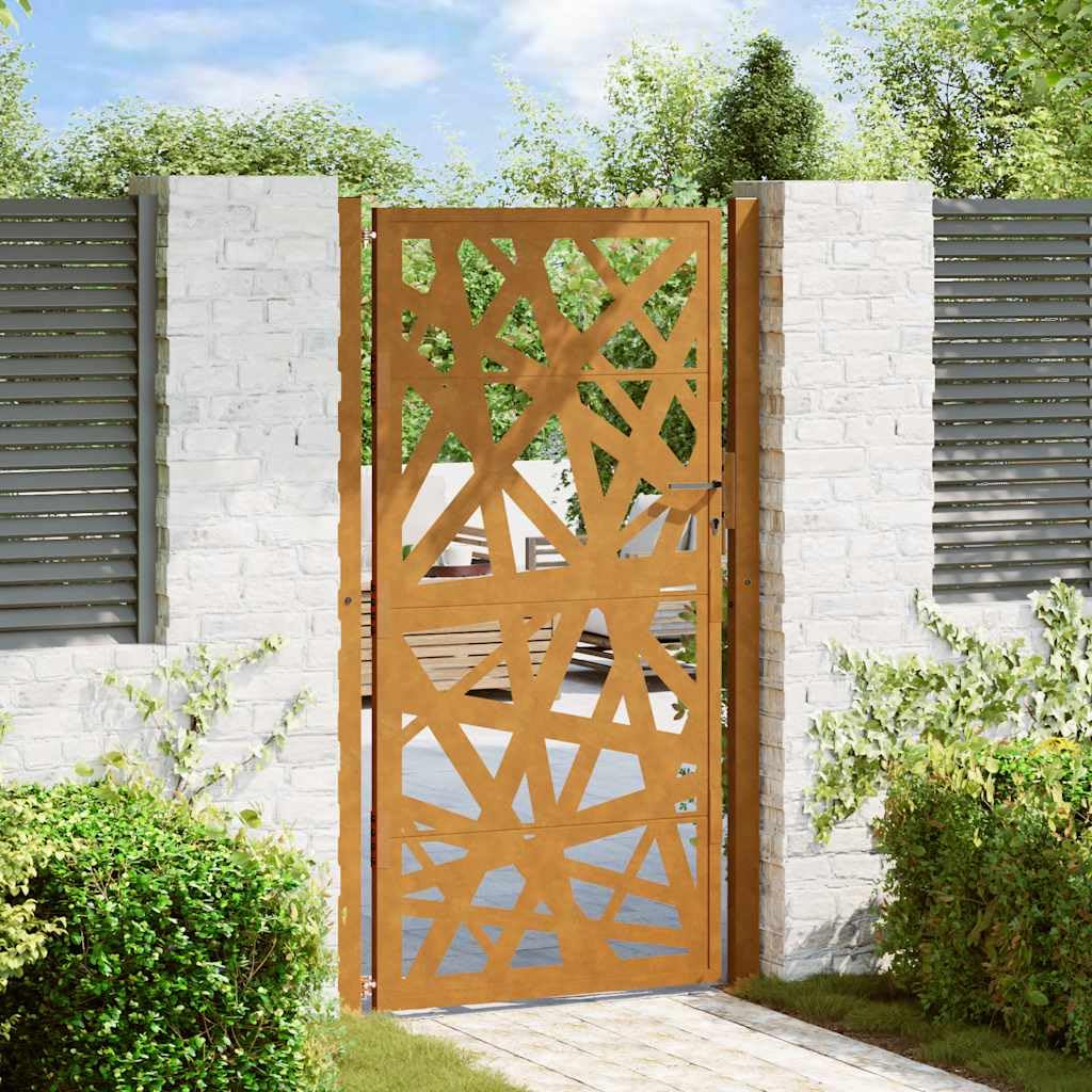 vidaXL Gartentor 100x175 Cortenstahl Rost Design Zauntor