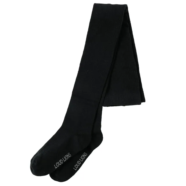 vidaXL Baby & Kleinkind Kinderstrumpfhose Schwarz 128 Baumwolle