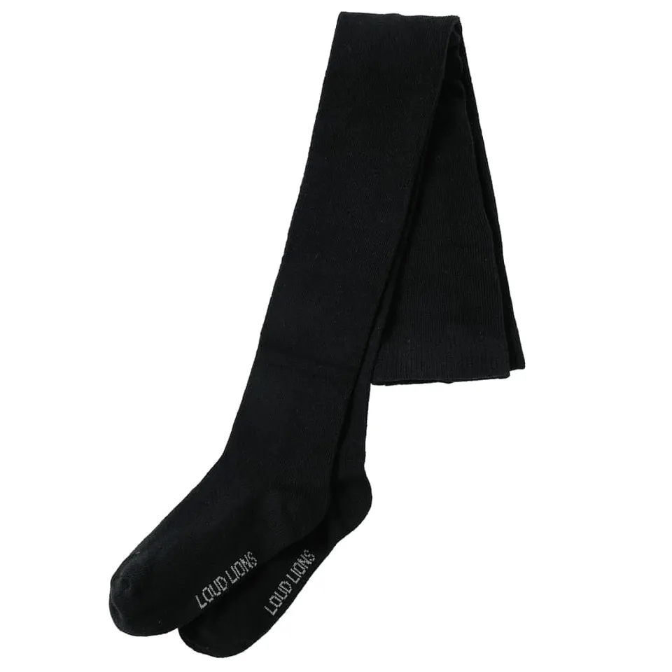 vidaXL Baby & Kleinkind Kinderstrumpfhose Schwarz 128 Baumwolle
