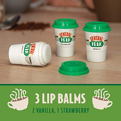 Paladone Central Perk Friends Lippenbalsam 3er-Set Vanille Erdbeere
