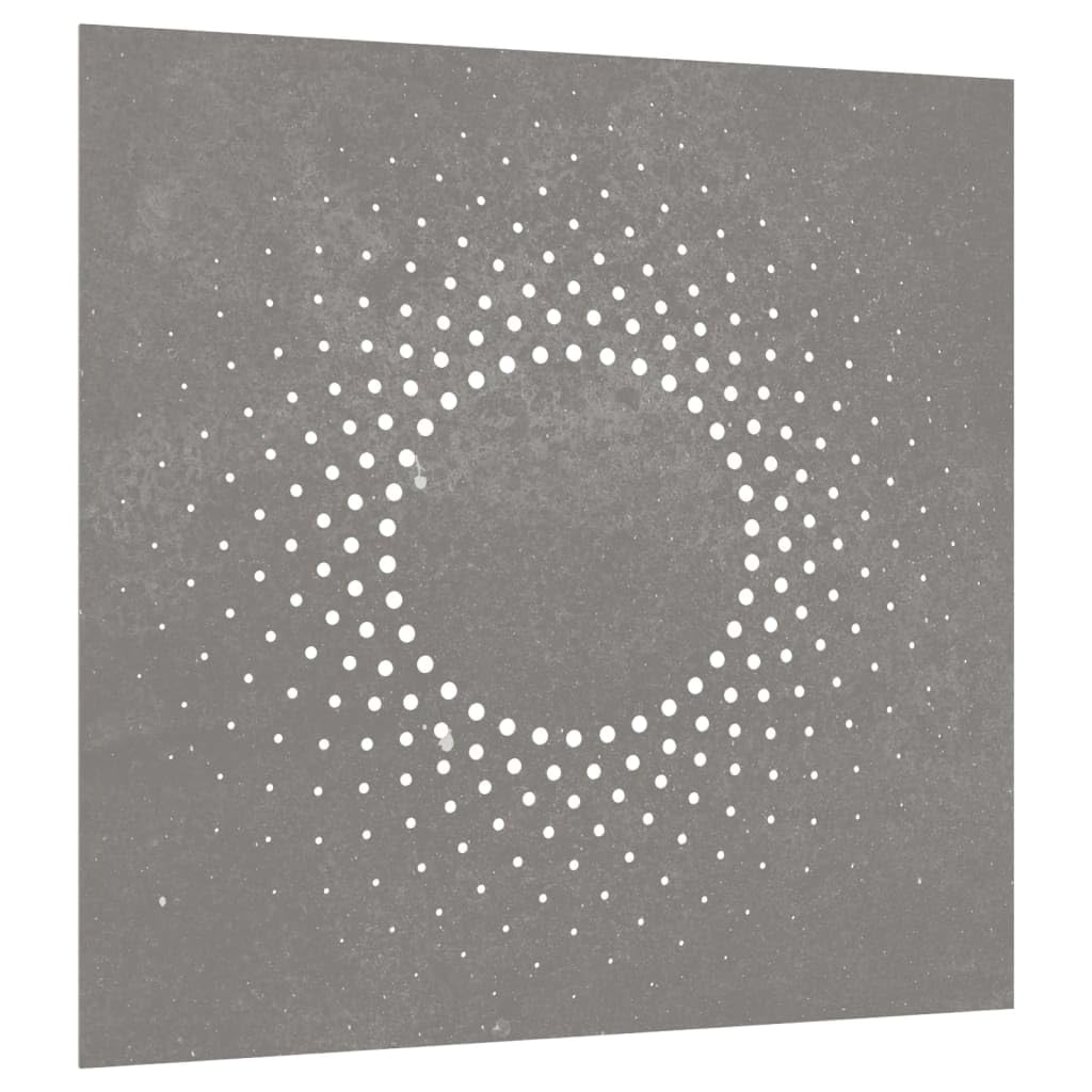 vidaXL Heim & Garten Wanddeko 55x55 cm Cortenstahl Sonne-Design