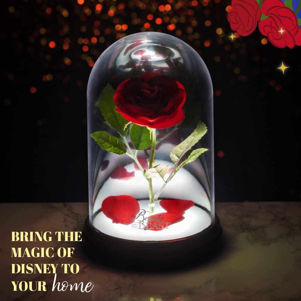 Paladone Disney Rose Lampe Touch USB Batterie Biest