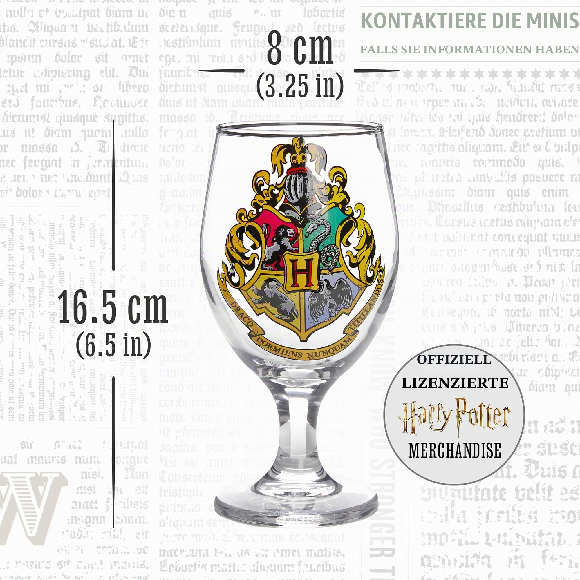 Paladone Drinkware Hogwarts Farbwechselglas Trinkglas 330ml
