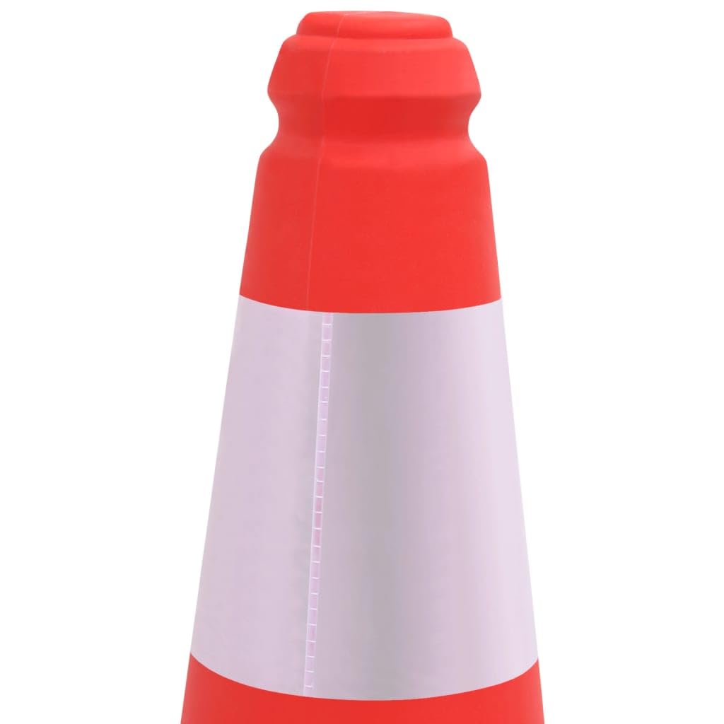 vidaXL Leitkegel 4x 50cm HDPE rot reflektierend Set
