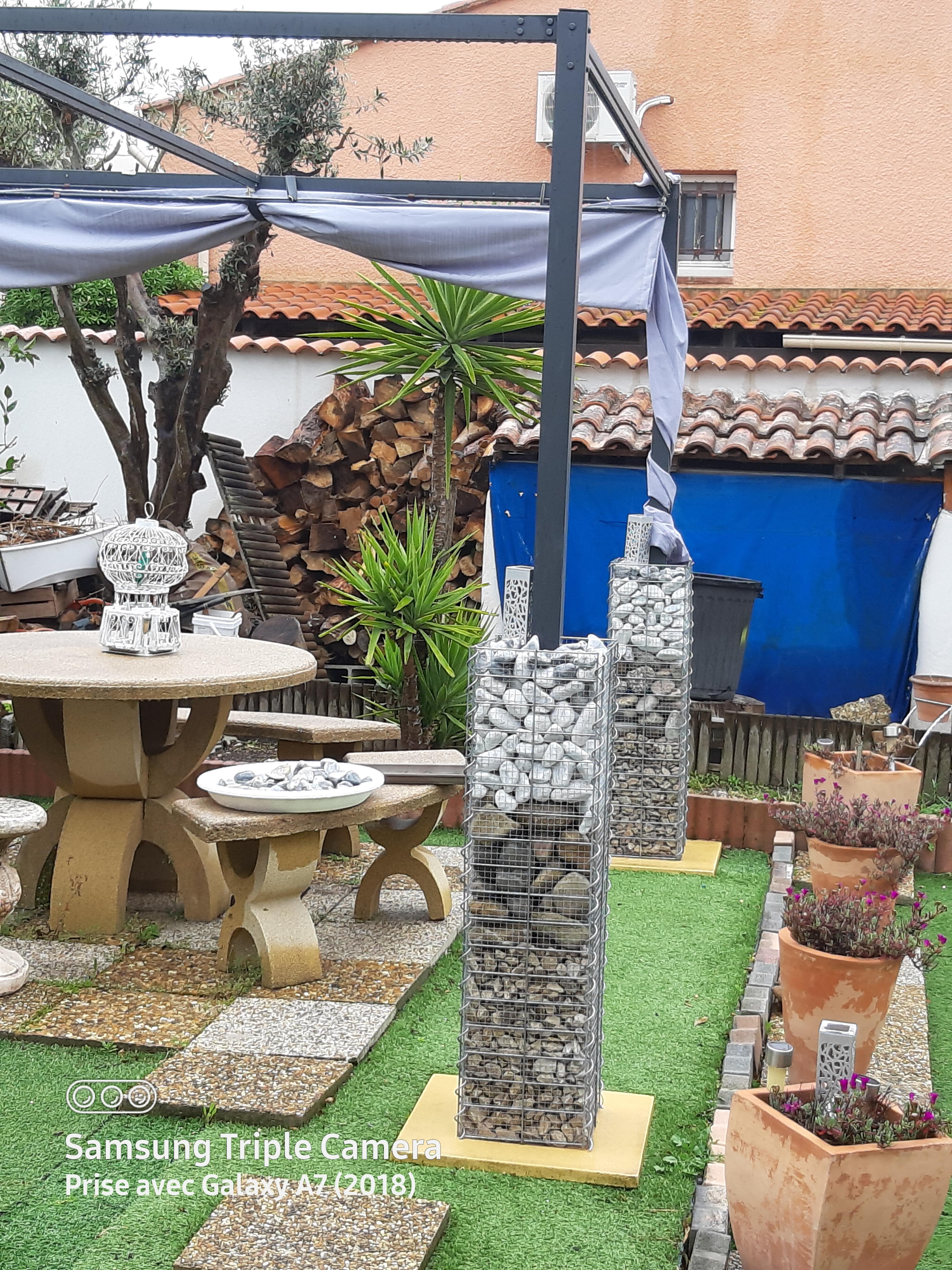 vidaXL Heim & Garten Gabione 25x25x50 cm Steinkorb 3er Set verzinkt