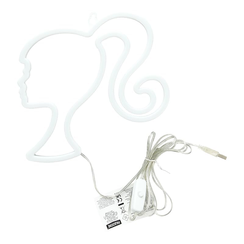 Paladone Barbie LED Neonlicht Rosa 22 cm USB Wandleuchte
