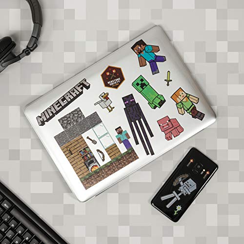 Paladone Minecraft Gadget-Abziehbilder Sticker-Set 4 Blätter wasserfest