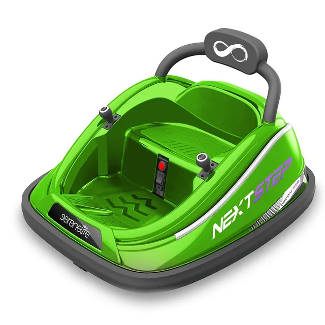 Serenelife Bumper Car Kinder Elektroauto Grün 360 Grad