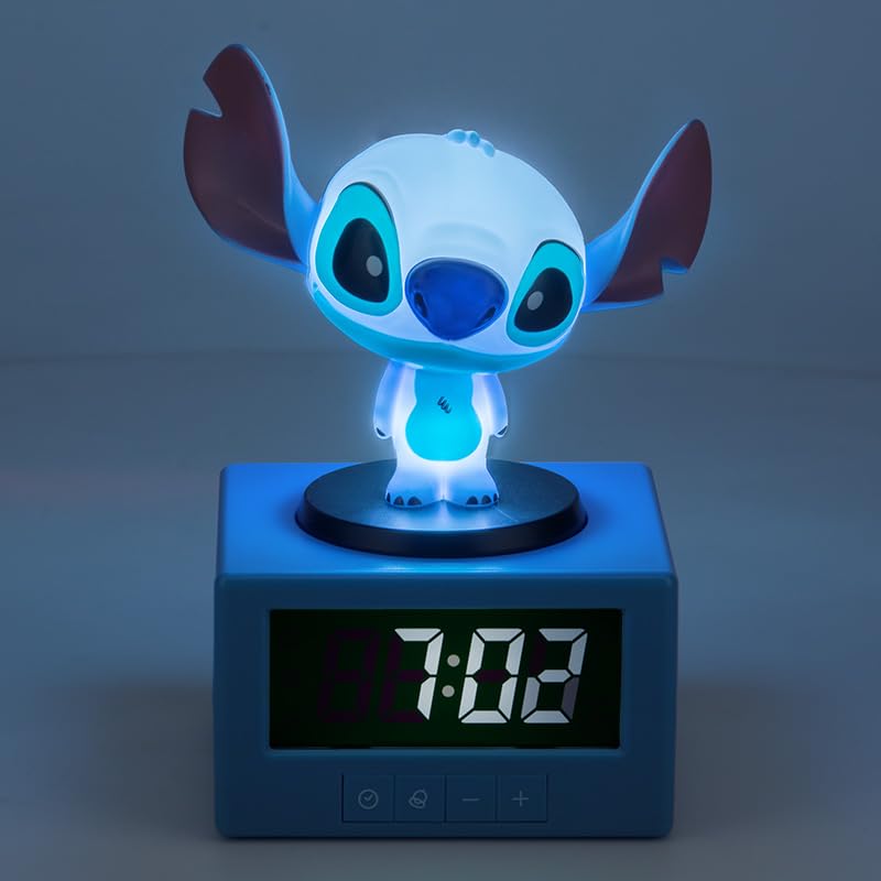 Paladone Disney Stitch Wecker 16,5 cm Nachtlicht Musik