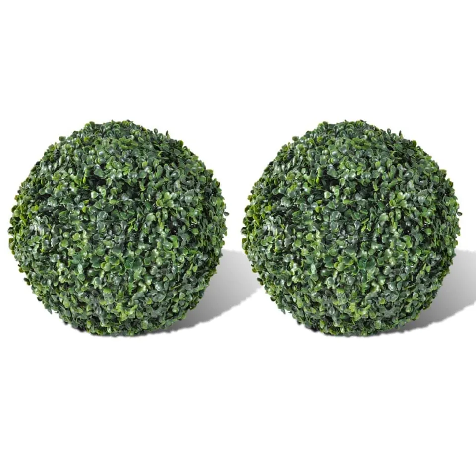 vidaXL Heim & Garten Buchsbaumkugeln 27 cm 2er Set künstlich