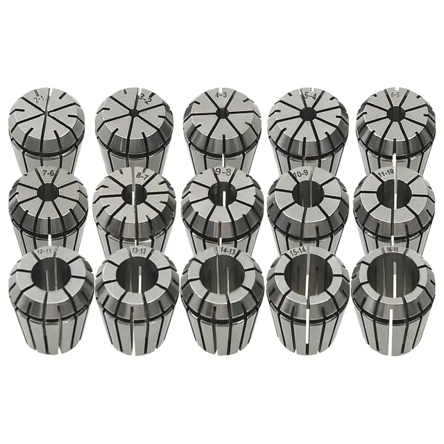 vidaXL ER25 Spannzangen Set 15-tlg. Fräswerkzeug 2-16 mm Stahl