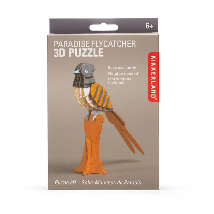Kikkerland Play Paradise Flycatcher 3D Puzzle Papier