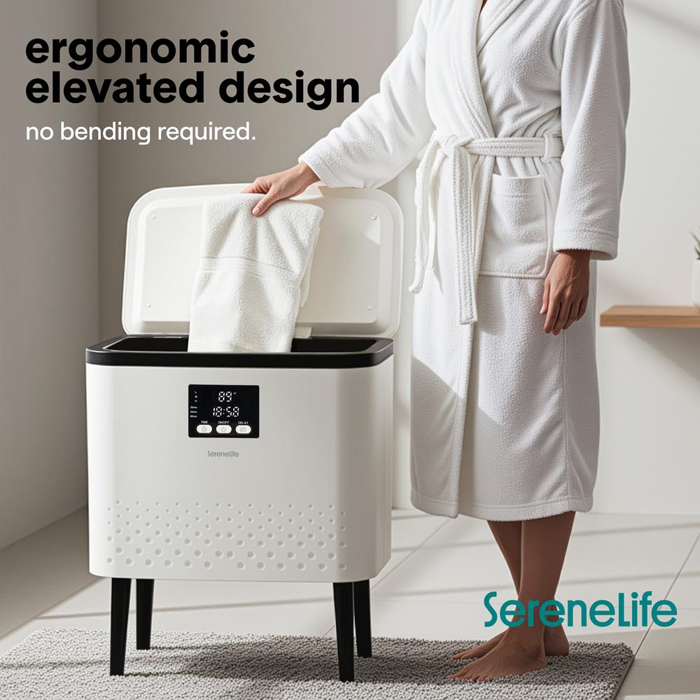 Serenelife Towel Handtuchwärmer schwarz 20L Edelstahl