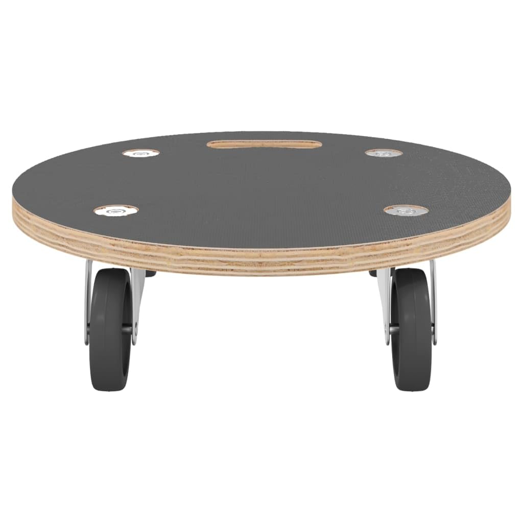 vidaXL Transportroller Rund 2 Stk Ø38x11,5 cm 250 kg Sperrholz
