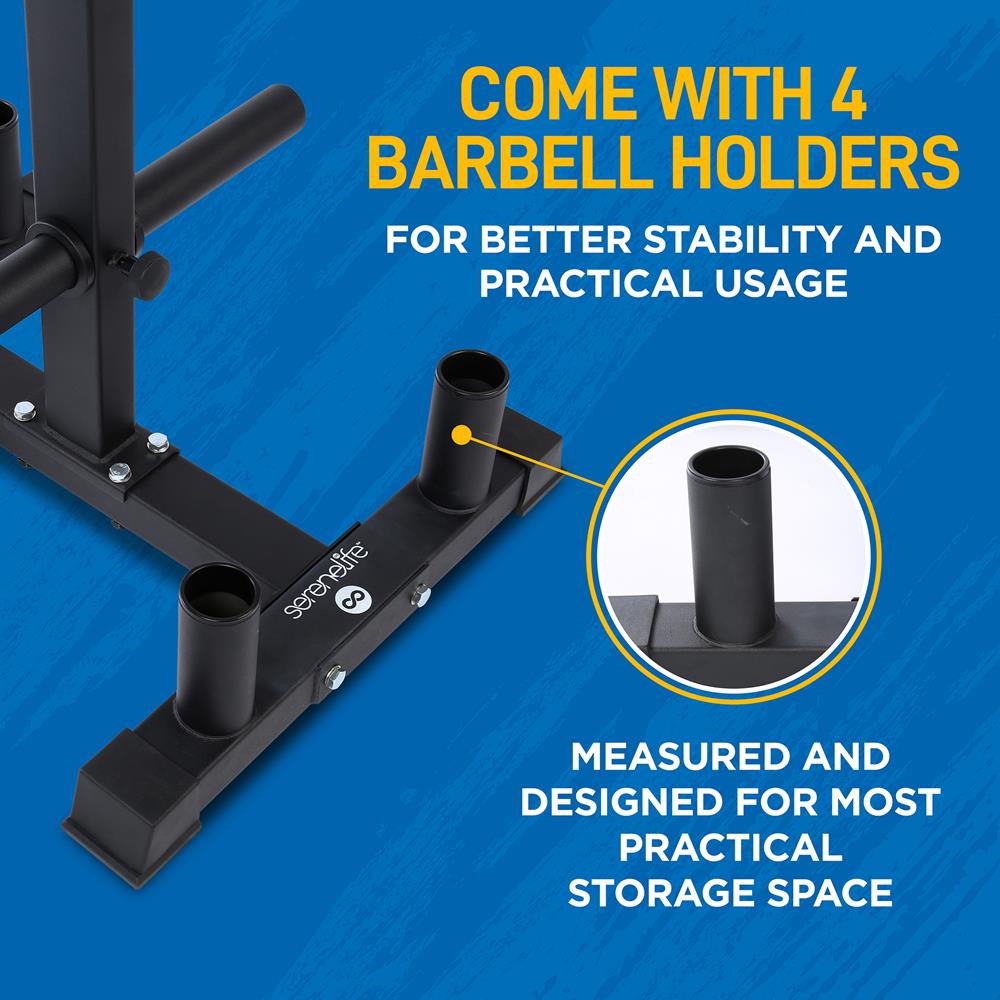 Serenelife Fitness Equipment Hantelständer Stahl 800 lbs