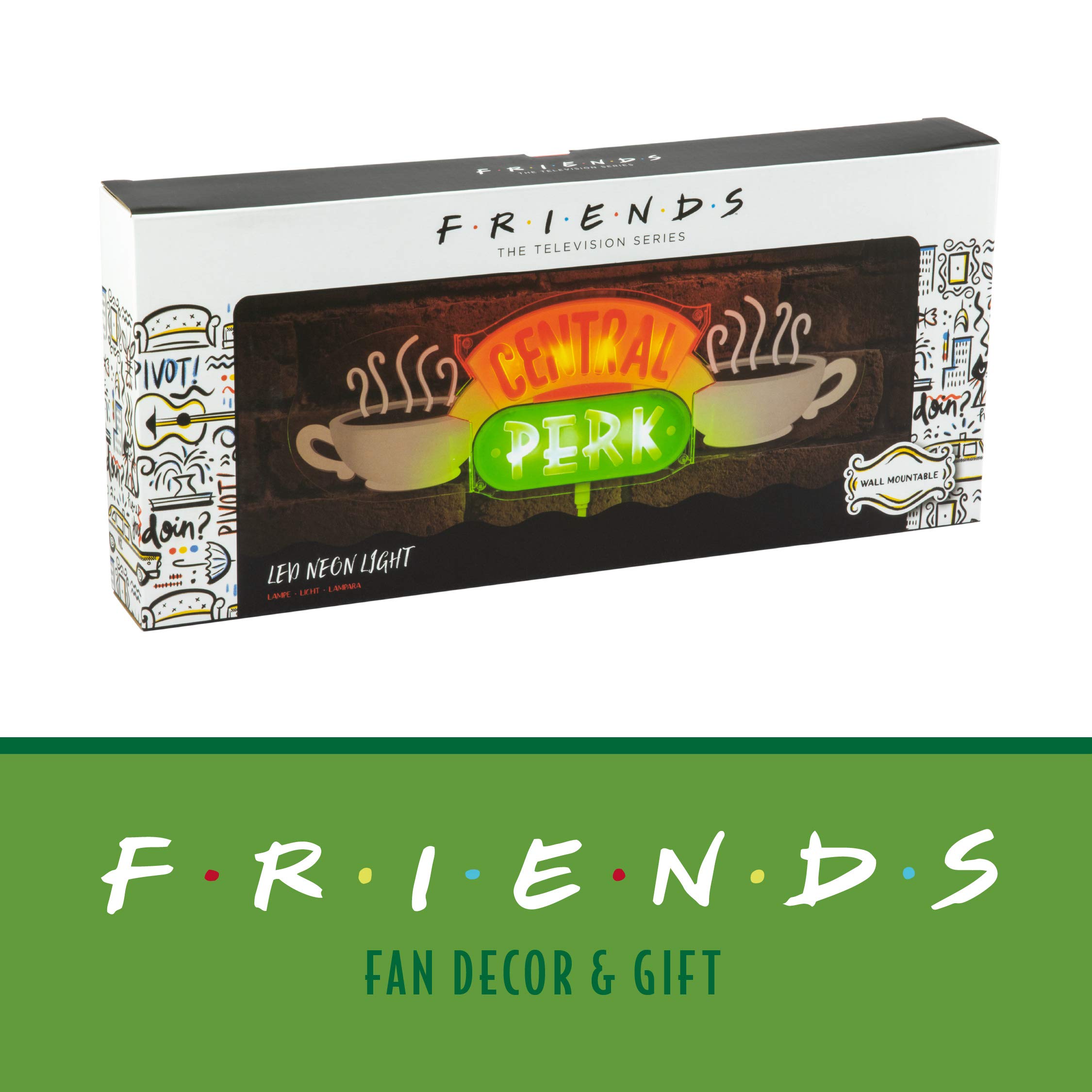 Paladone Central Perk Friends Neonlicht Wand 38x13 cm USB