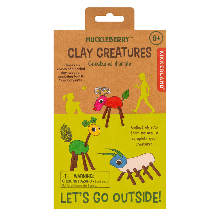 Kikkerland Huckleberry Clay Creatures Bastelset Ton Kinder