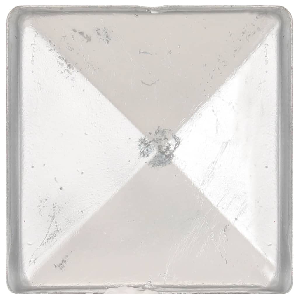 vidaXL Pfostenkappe Pyramide 71x71mm Metall 6 Stück