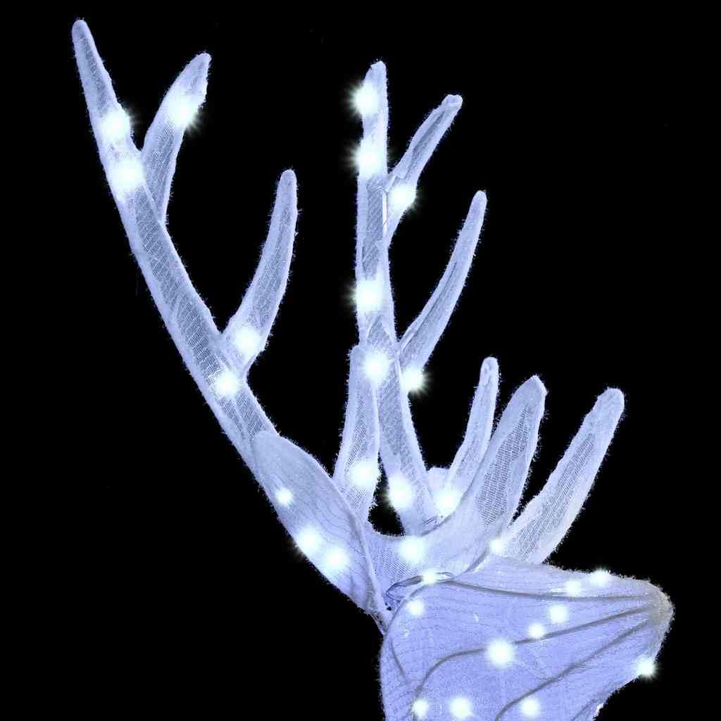vidaXL Rentierfamilie 3-tlg LED Weihnachtsdeko kaltweiß 300 LEDs